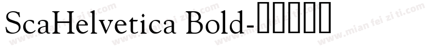 ScaHelvetica Bold字体转换